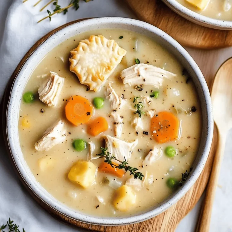 Healthy Chicken Pot Pie Soup