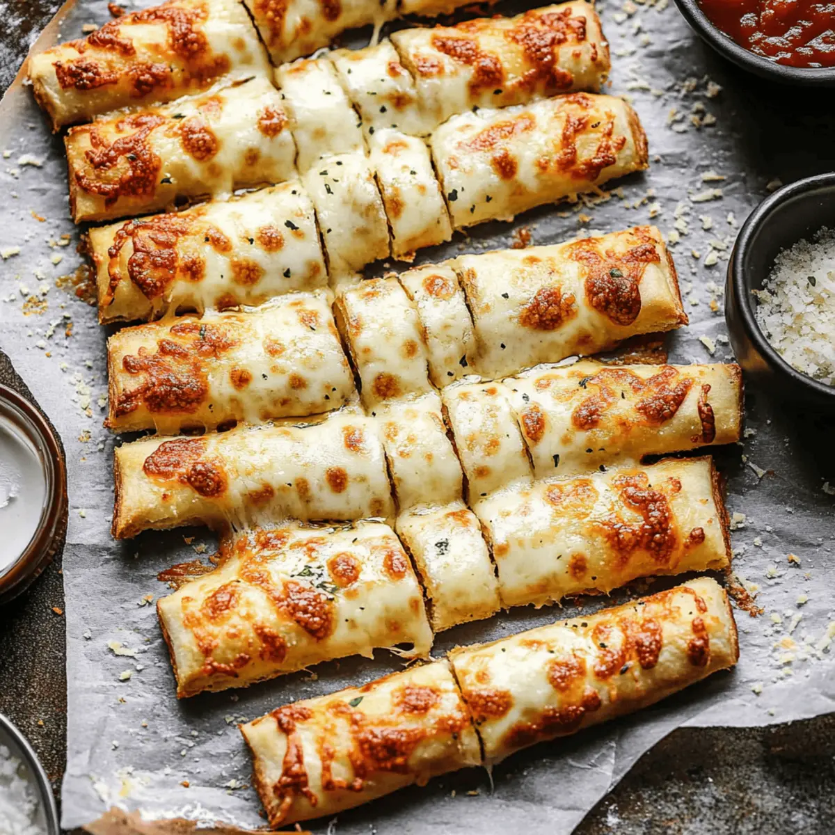 Cheesy Garlic Breadsticks