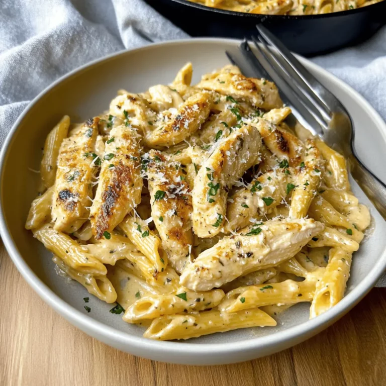 One Pan Garlic Parmesan Chicken Pasta