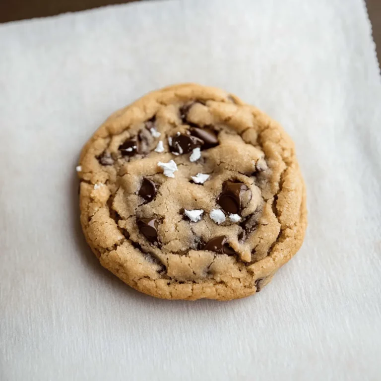 the best single serve chocolate chip cookie