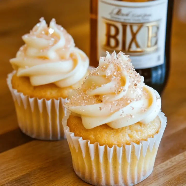 Peach Bellini Cupcakes