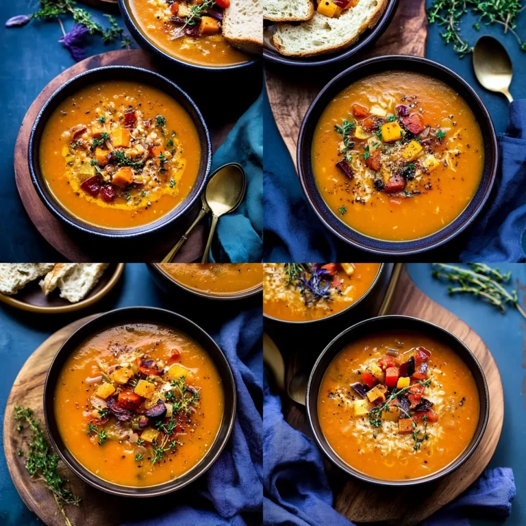 roasted veggie soup