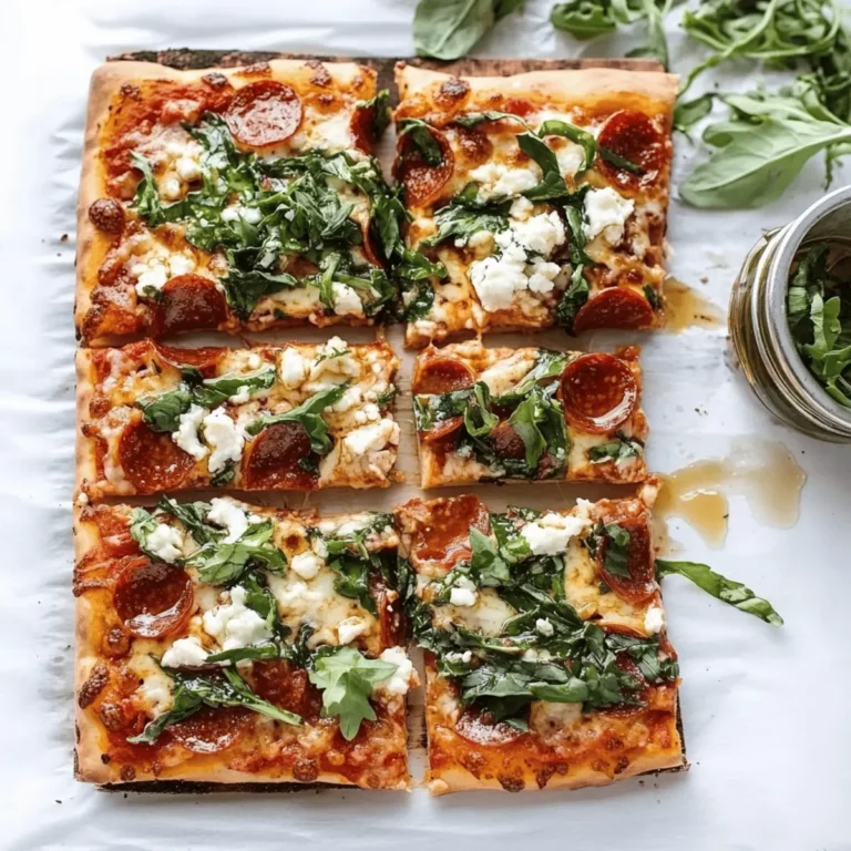 Hot Honey and Goat Cheese Pepperoni Pizza.