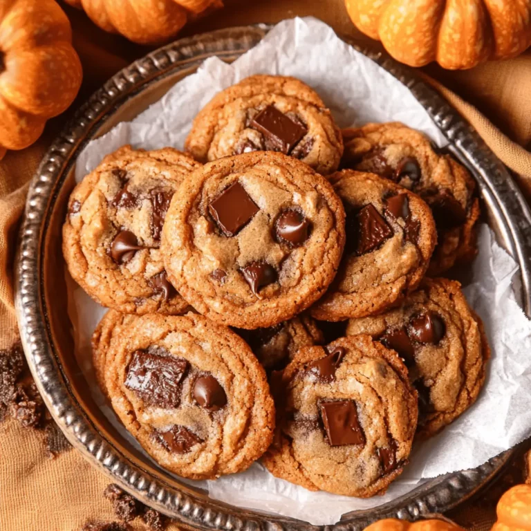 Brown Butter Pumpkin Chocolate Chip Cookies
