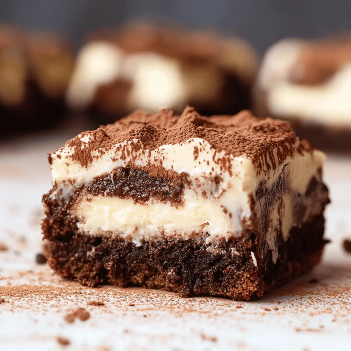 Easy Tiramisu Brownies