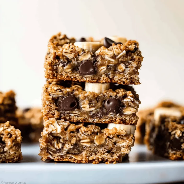 Banana Oatmeal Bars