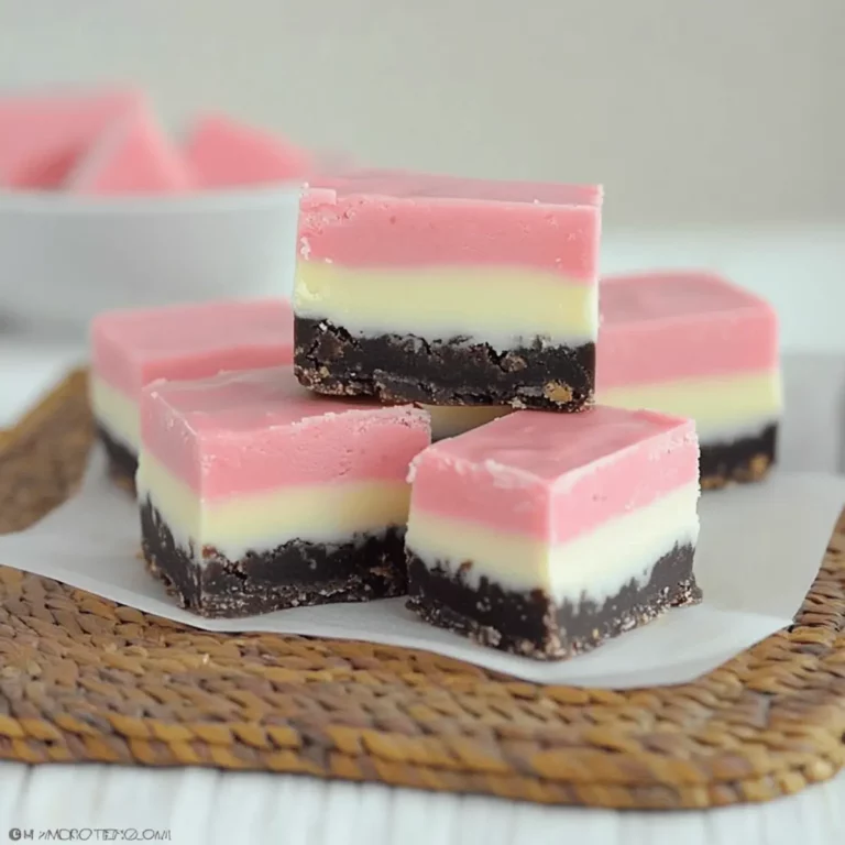 Colorful Neapolitan Fudge Delight