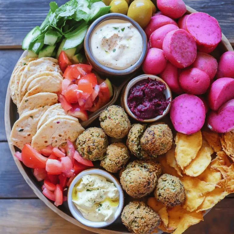 Middle Eastern Vegan Falafel Platter: Crispy & Tasty