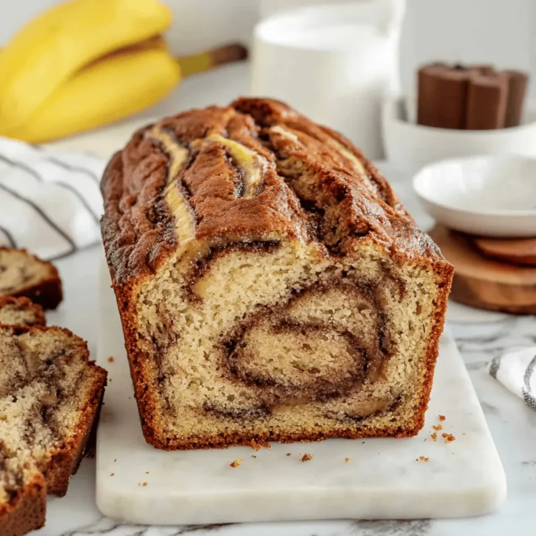 Homemade Cinnamon Swirl Banana Bread