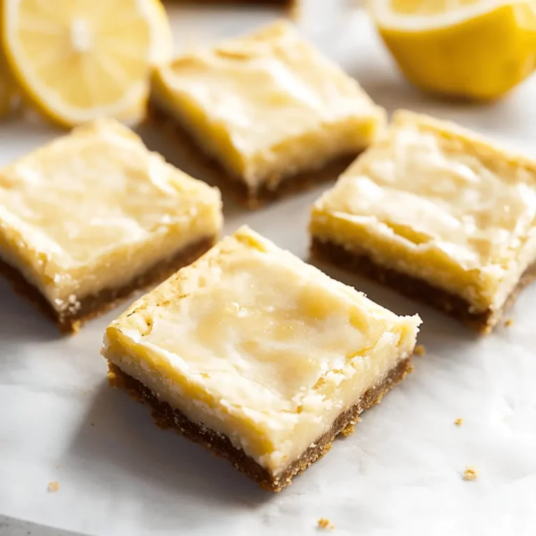Lemon Brownie Bars Recipe