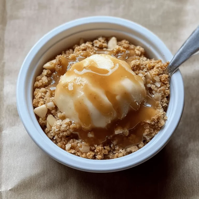 Single Serving Apple Crumble