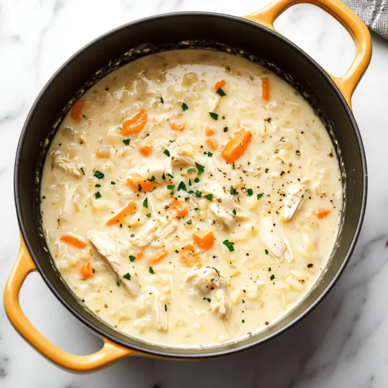 Creamy White Chicken and Rice Soup