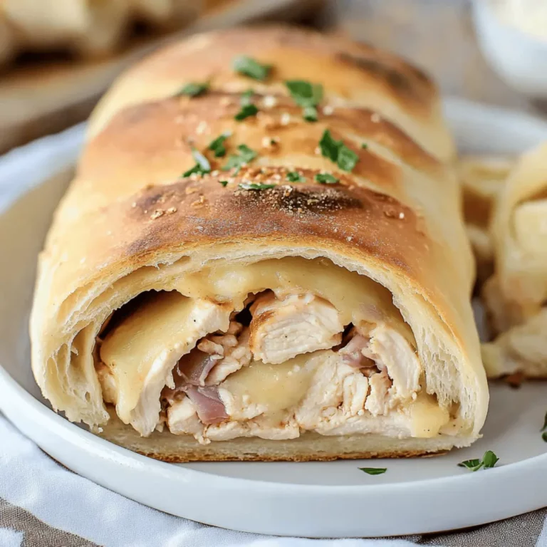 Chicken Cordon Bleu Stromboli Recipe