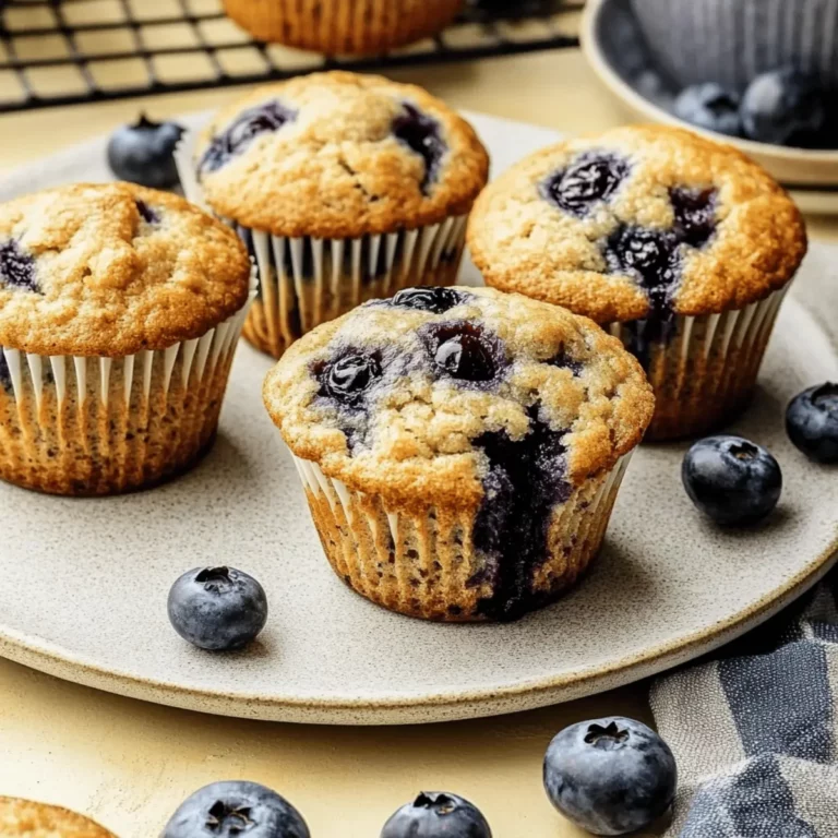 Healthy Greek Yogurt Blueberry Protein Muffins