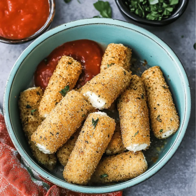 Oven-Baked Mozzarella Sticks