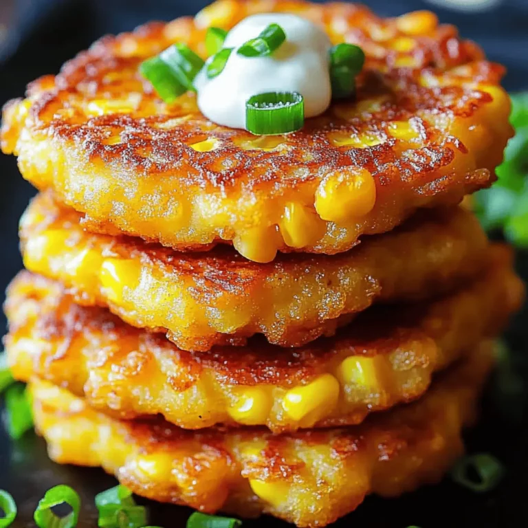 Irresistibly Crispy Cheesy Corn Fritters Recipe