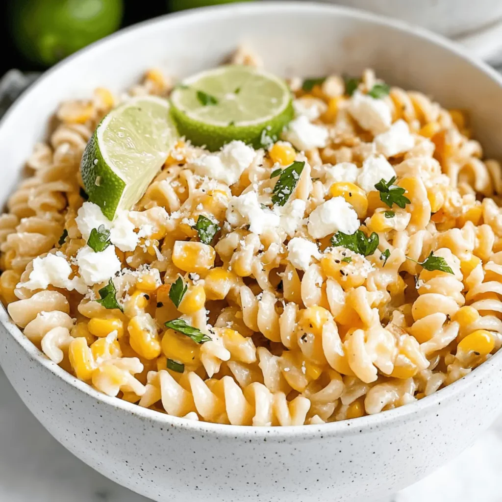 Healthy Street Corn Pasta Salad