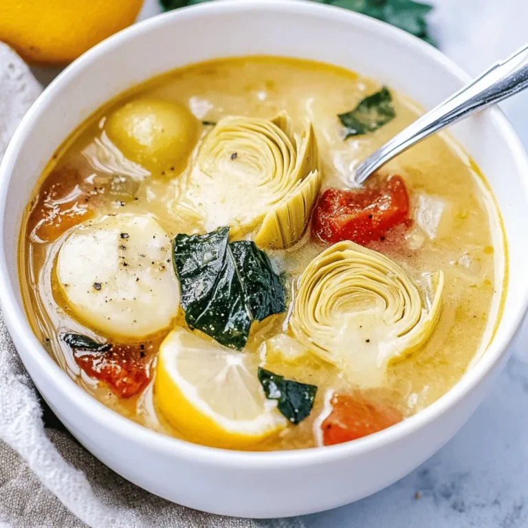 Creamy Lemony Tuscan Artichoke Soup Recipe