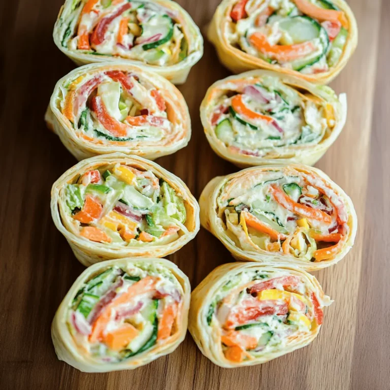 Fresh Vegetable Tortilla Roll Ups