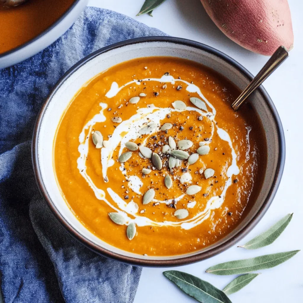anti-inflammatory pumpkin & sweet potato soup