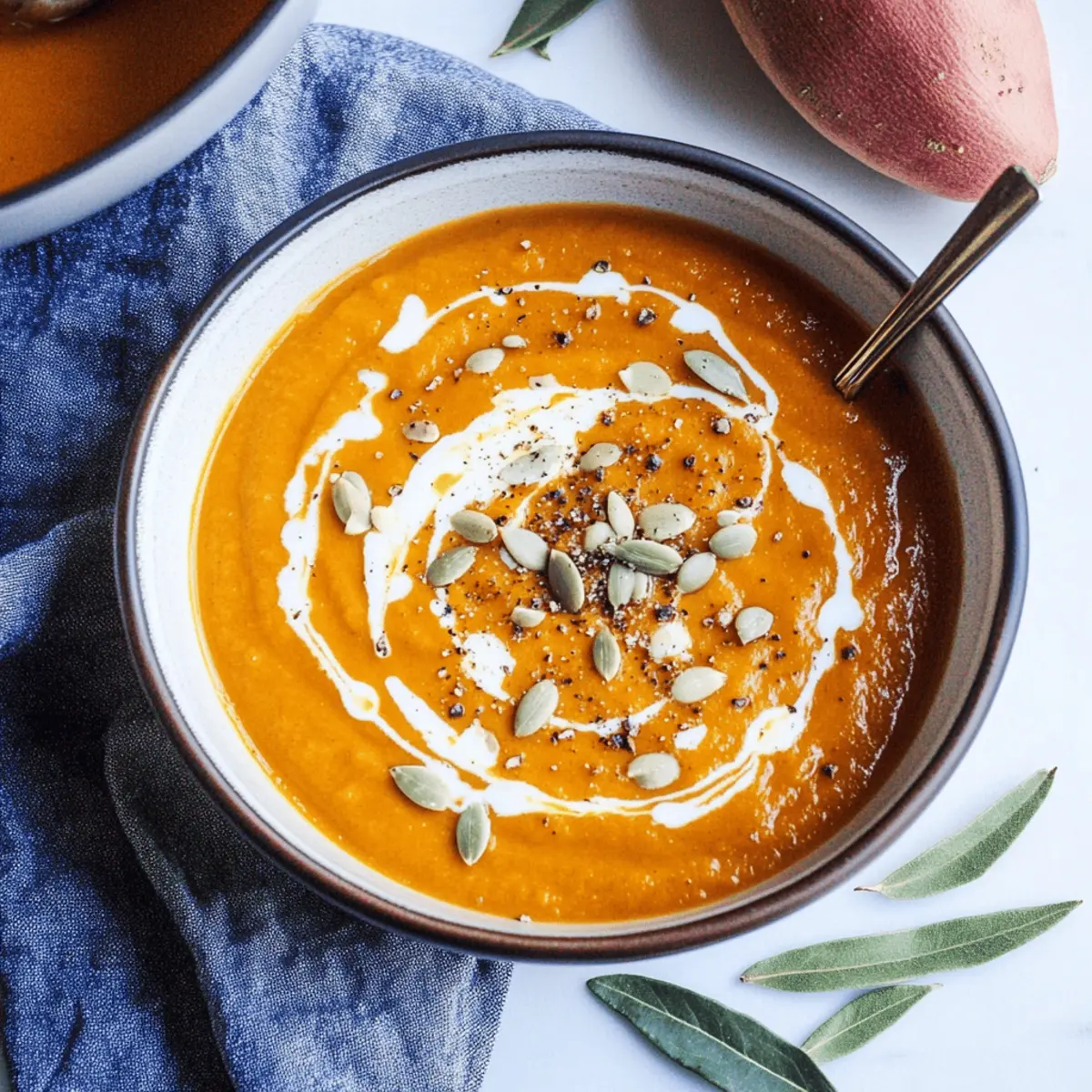 anti-inflammatory pumpkin & sweet potato soup