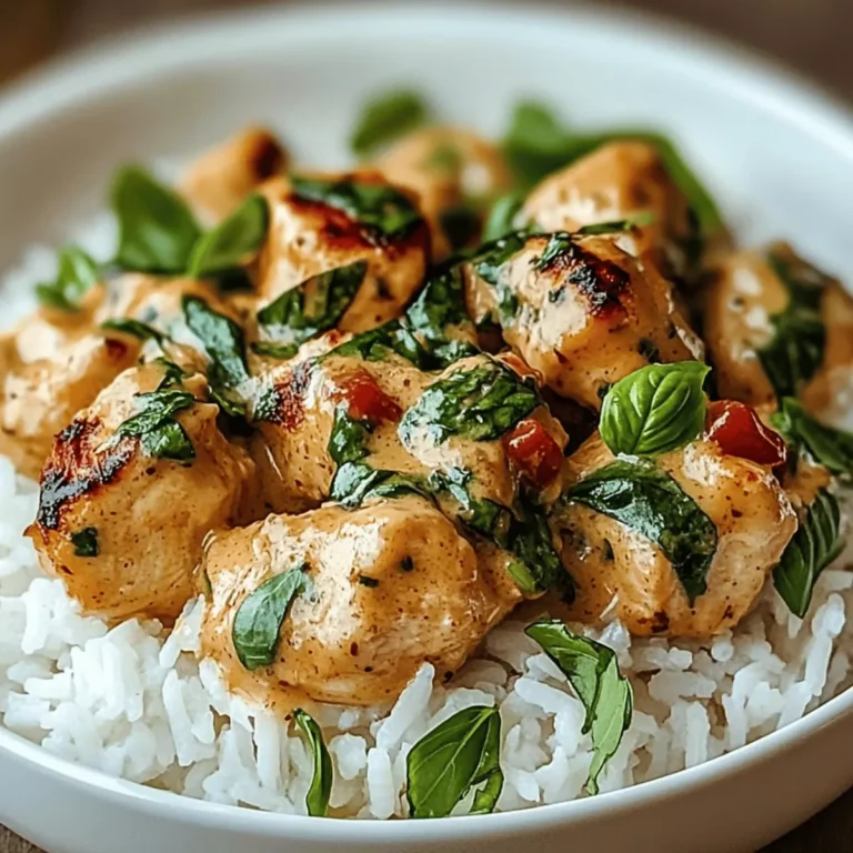 Spiced Coconut Basil Chicken with Rice