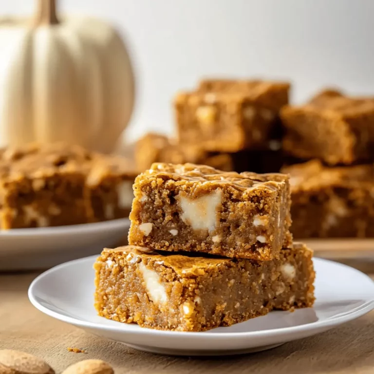 Easy Pumpkin Maple Blondies Recipe