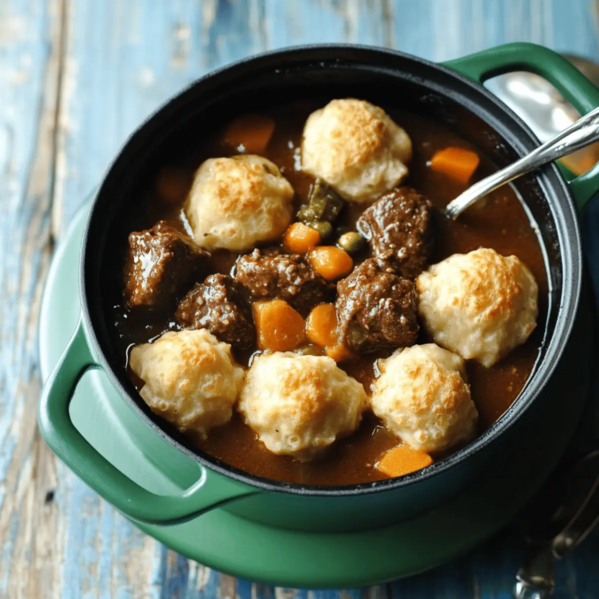 Delicious Beef Stew and Dumplings
