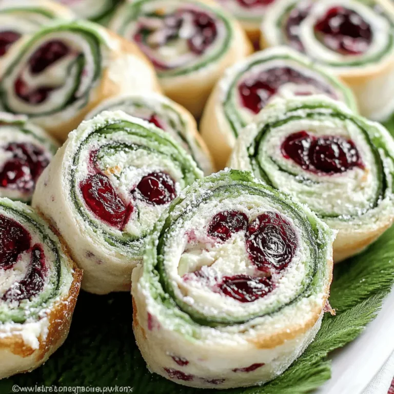 Festive Christmas Cranberry Roll Ups