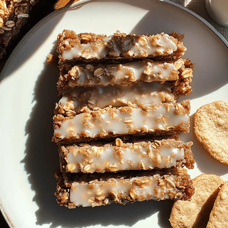 Iced Oatmeal Cookie Bars
