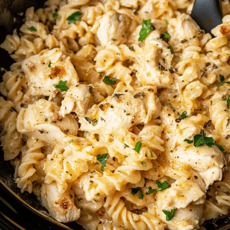 4 Ingredient Crockpot Garlic Parm Chicken