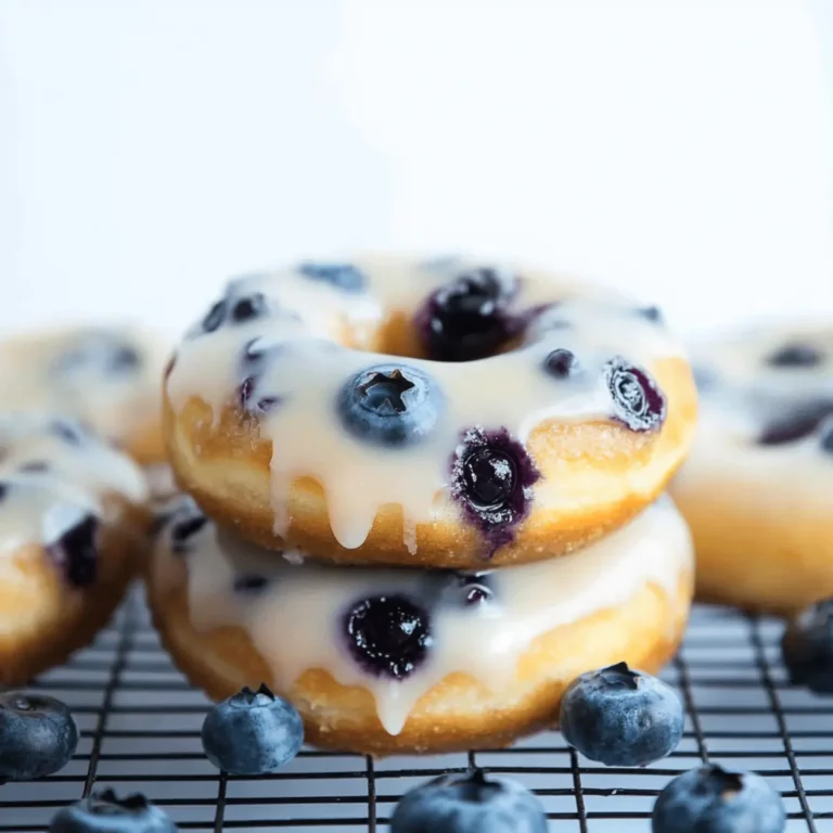 Baked Blueberry Donuts