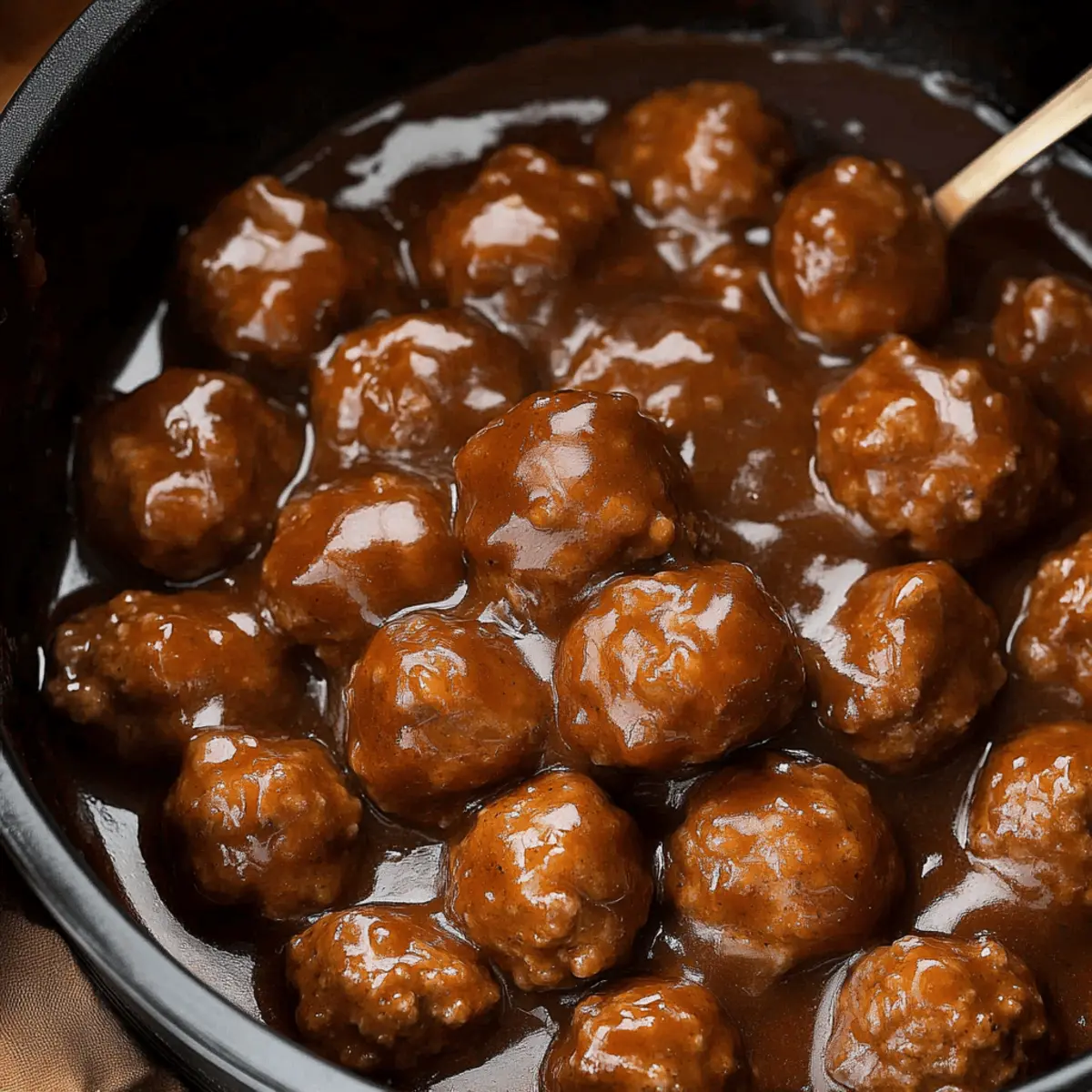Slow Cooker Salisbury Steak Meatballs