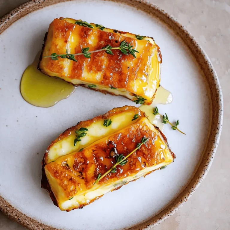 Pan-Fried Halloumi with Honey & Thyme