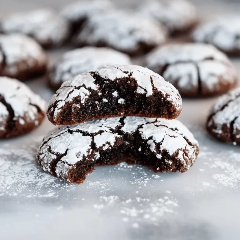 The BEST Chocolate Crinkle Cookies Dessert Recipe