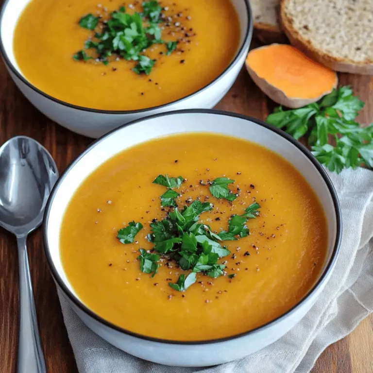Roasted Butternut Squash, Sweet Potato and Carrot Soup