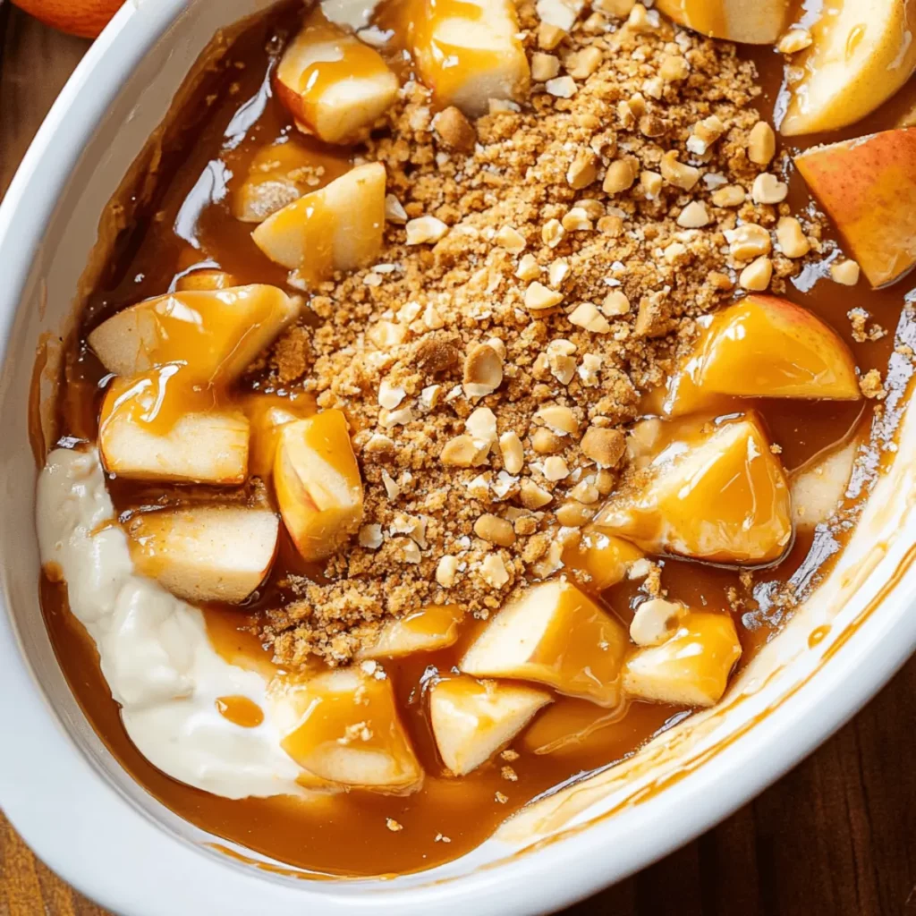 Easy Caramel Apple Cheesecake Dip Recipe