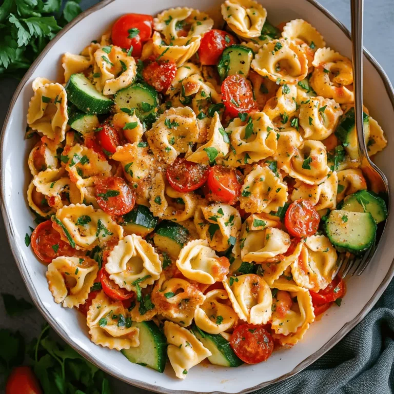 Easy Cheese Tortellini with Delicious Summer Veggies