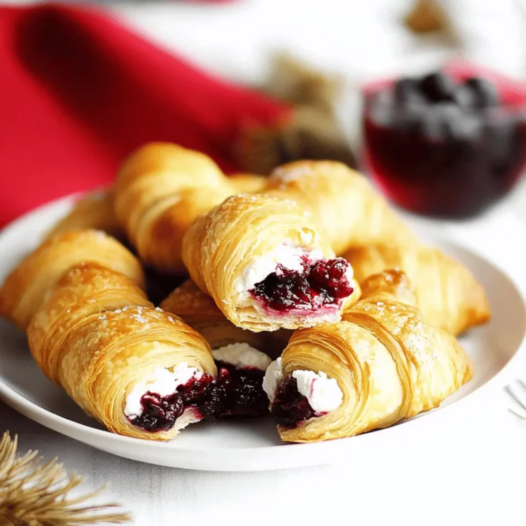 Cranberry Cream Cheese Crescent Bites