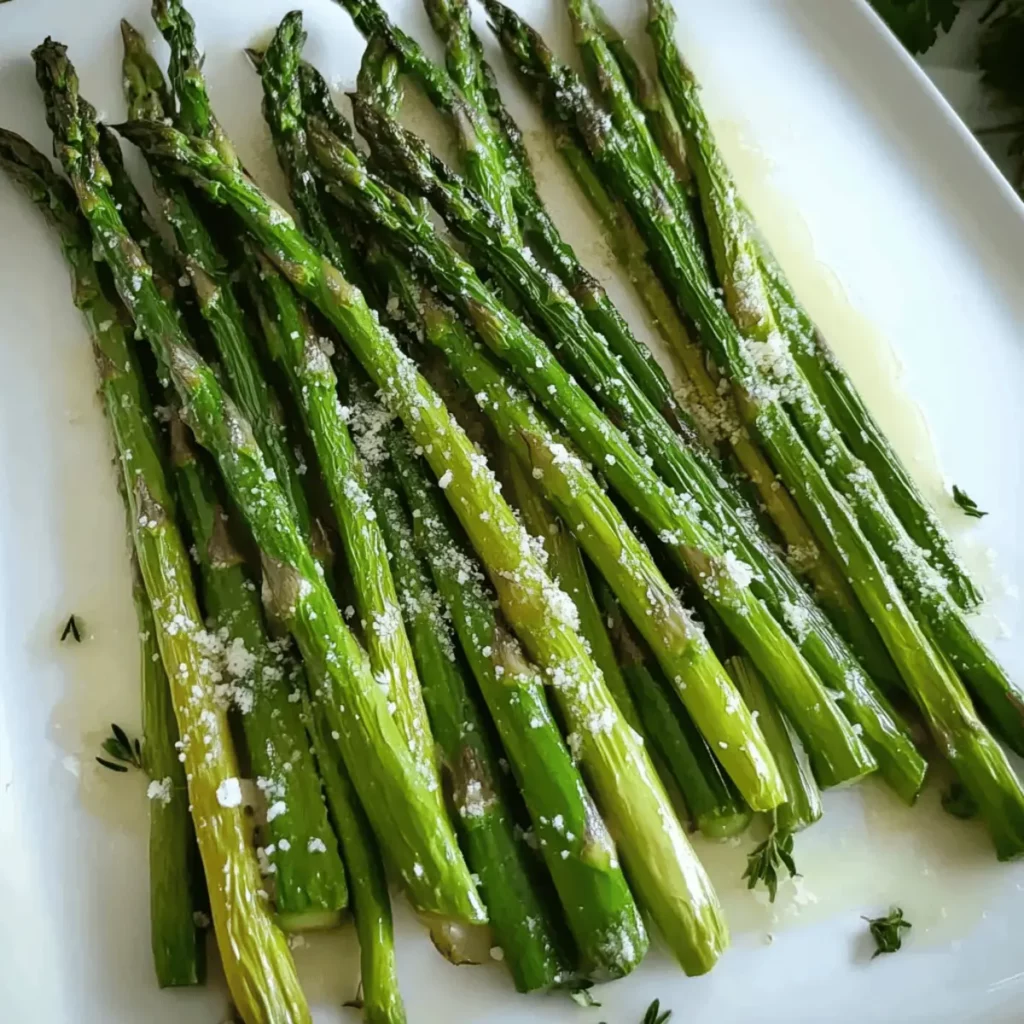 The Easiest Oven Roasted Parmesan Asparagus
