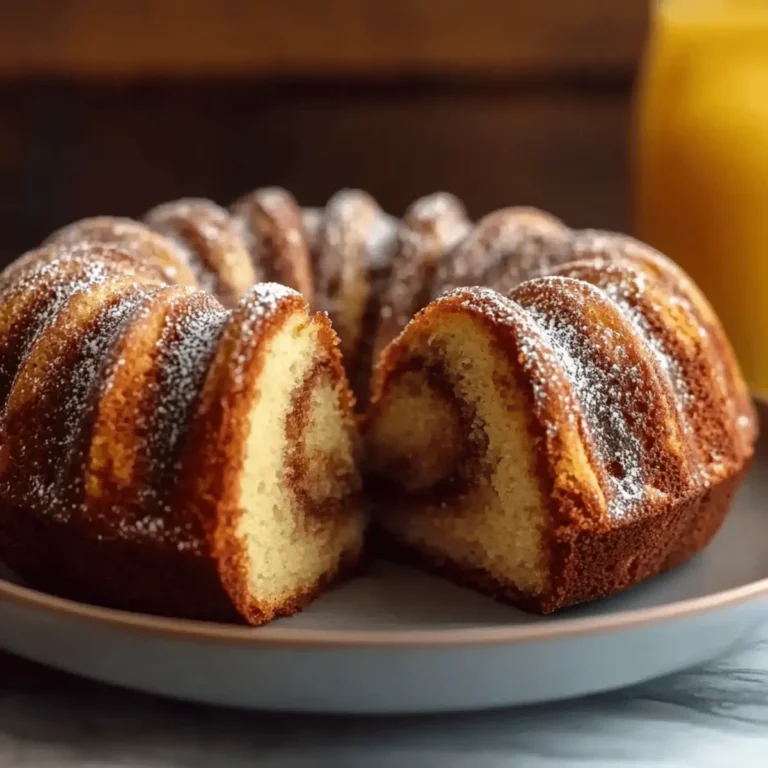 Cinnamon Swirl Bundt Cake