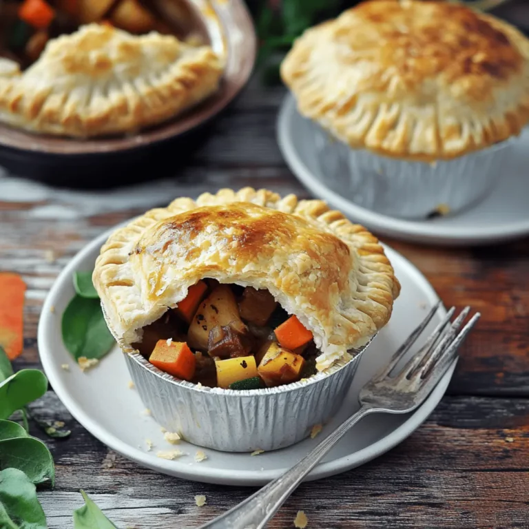 Roasted Autumn Vegetable Pot Pies