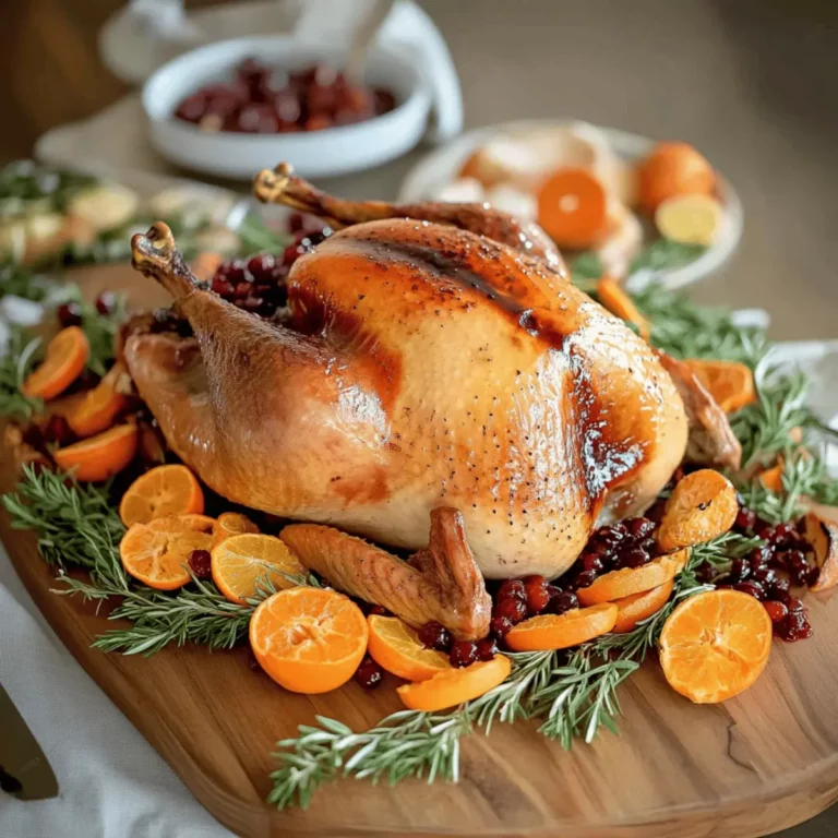 Perfect Cranberry Orange Glazed Turkey