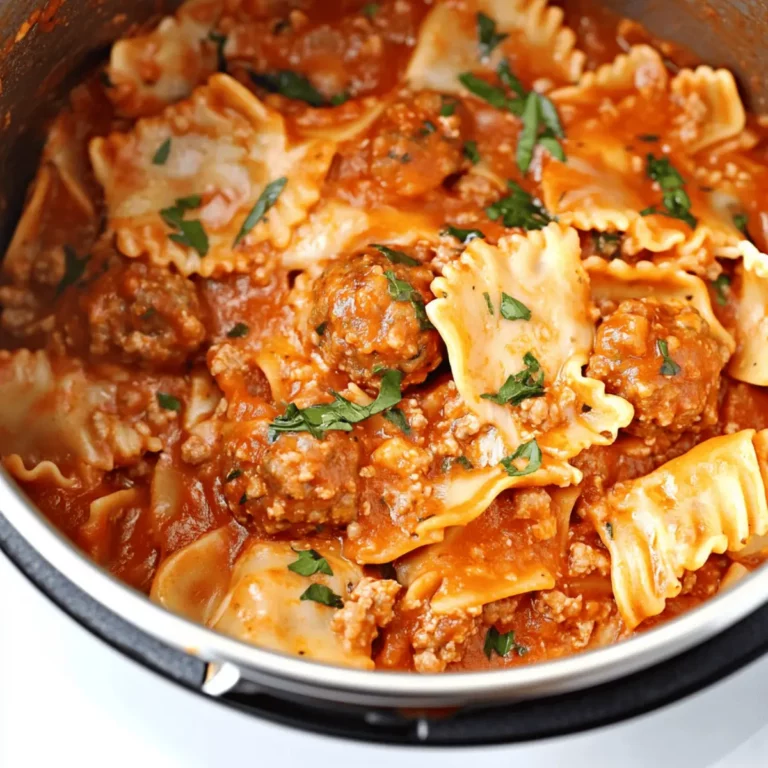 Instant Pot Meatball Lasagna