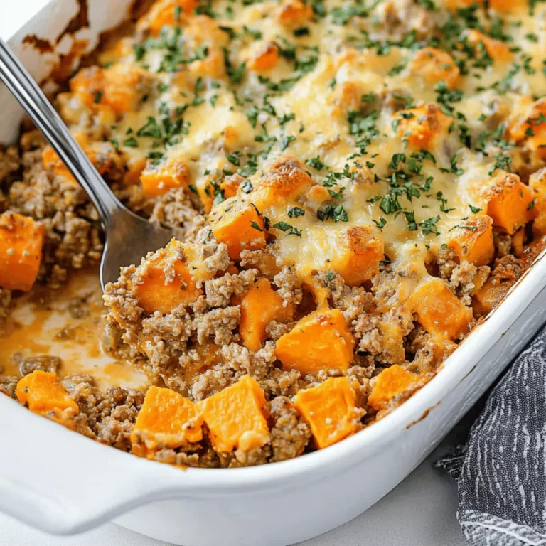Ground Turkey Sweet Potato Casserole