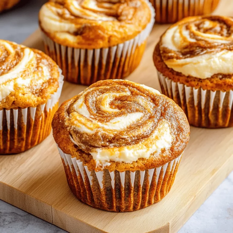 Pumpkin Cream Cheese Swirl Muffins