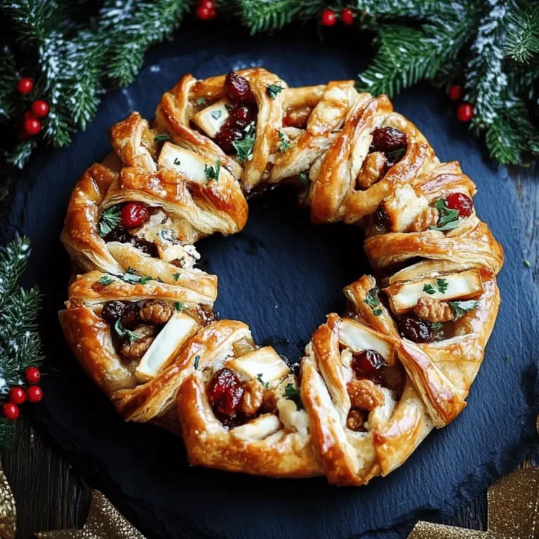 Cranberry and Brie Wreath