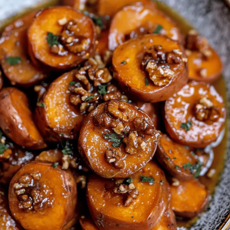 Walnut Maple Roasted Sweet Potatoes