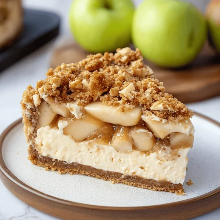 Apple Crumble Cheesecake