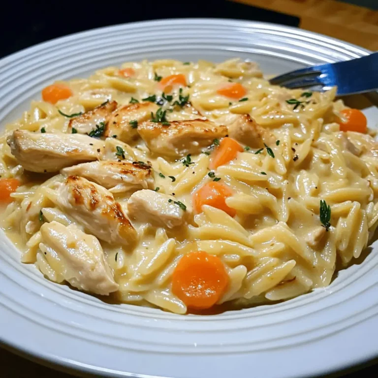 Cozy Chicken Pot Pie Orzo